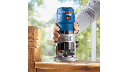 Additional image of palm router in use 