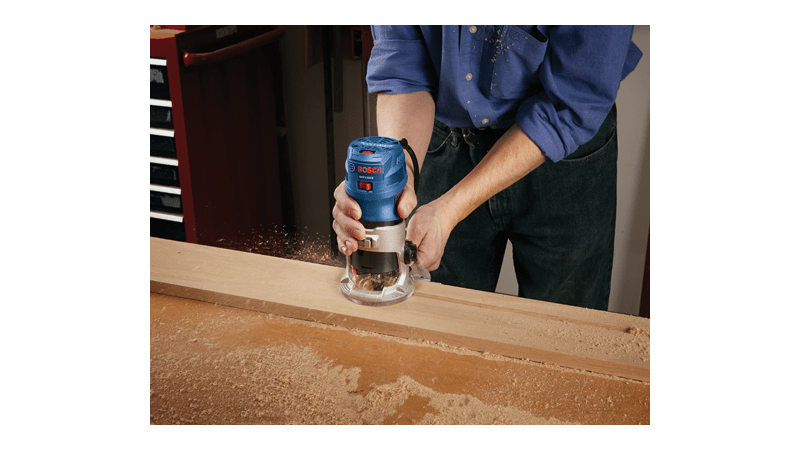 Additional image of palm router in use 