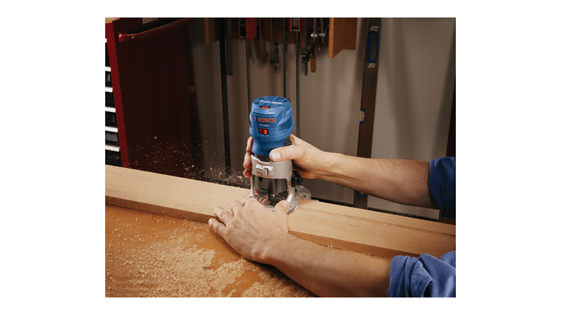 Additional image of palm router in use 