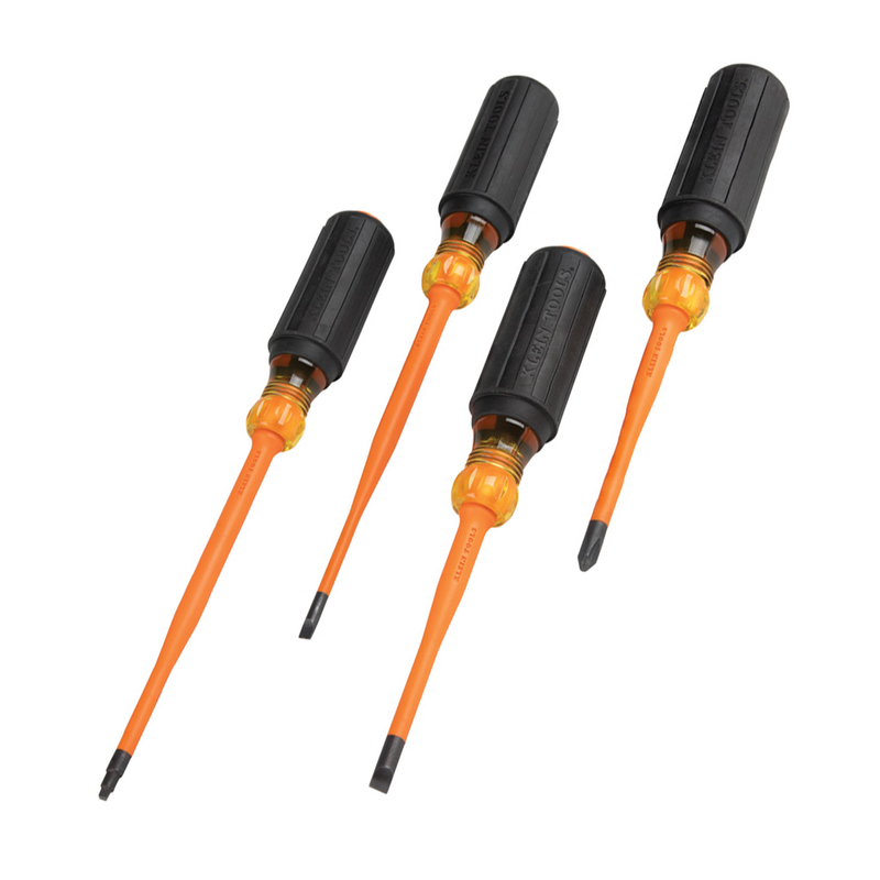 Load image into Gallery viewer, Klein Screwdriver Set, Slim-Tip Insulated Phillips, Cabinet, Square, 4-Piece 33734INS
