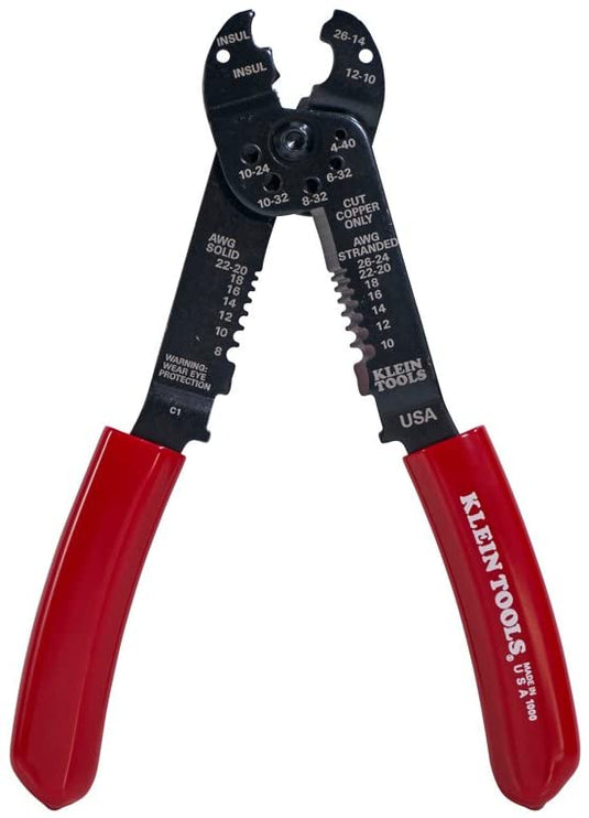 Klein Multi Tool, 6-in-1 Multi-Purpose Stripper, Crimper, Wire Cutter 1000