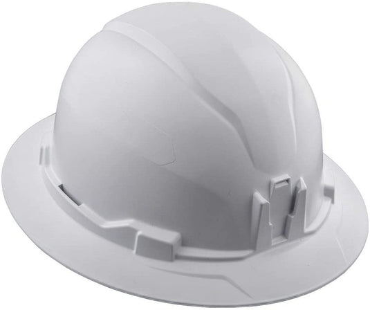 Klein White Hard Hat, Non-Vented, Full Brim Style