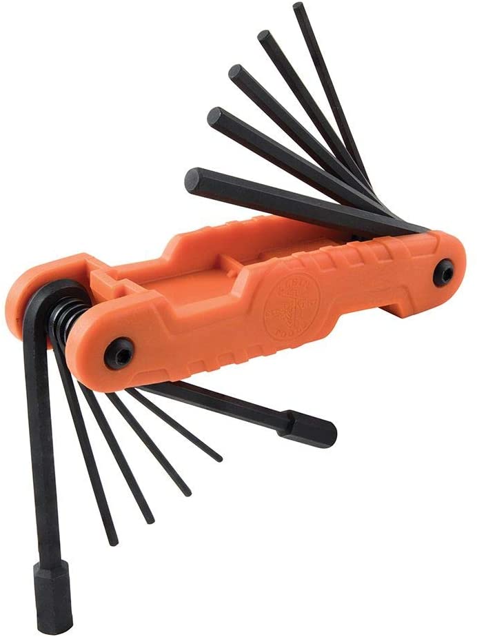 Load image into Gallery viewer, Klein 11 pc Pro Folding Hex Key Set, Fractional Inch-Sized Keys
