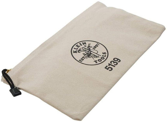 Klein Zipper Bag, Canvas Tool Pouch 12.5 x 7 x 4.25-Inch 5139