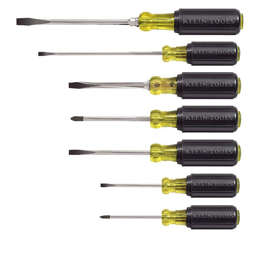 Klein Screwdriver Set, Slotted and Phillips, 7-Piece 85076