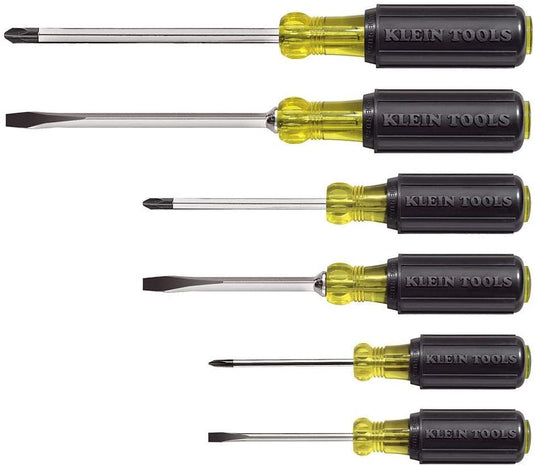 Klein Screwdriver Set, Slotted and Phillips, 6-Piece 85074