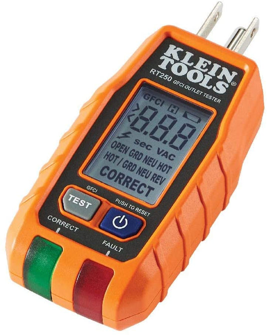 Klein GFCI Receptacle Tester with LCD RT250
