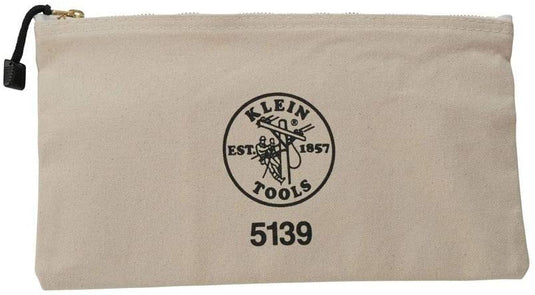 Klein Zipper Bag, Canvas Tool Pouch 12.5 x 7 x 4.25-Inch 5139