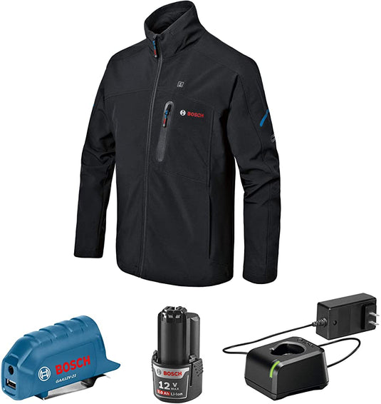 Bosch 12V Max Heated Jacket Kit with Portable Power Adapter | Reconditioned