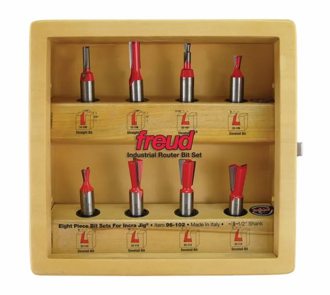Load image into Gallery viewer, Freud 8 Piece Bit Sets for Incra Jig®
