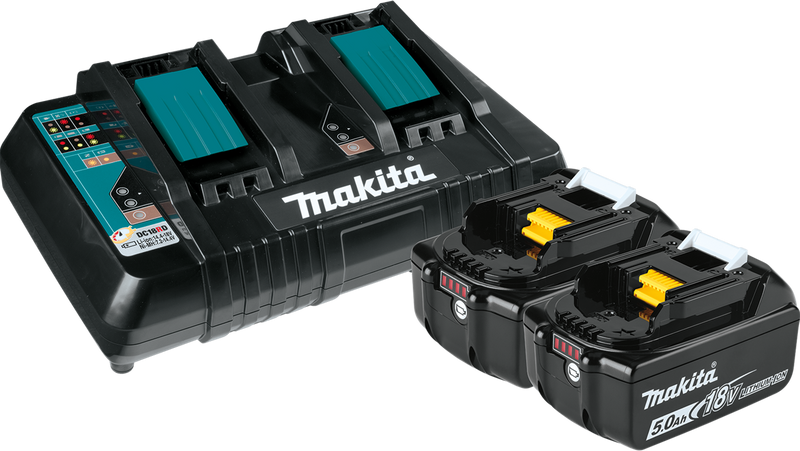 Load image into Gallery viewer, Makita 18V LXT® Battery &amp; Dual Port Charger Starter Pack (5.0Ah)

