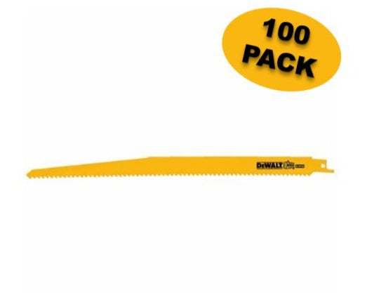 Load image into Gallery viewer, DeWalt 12&quot; x 6TPI Reciprocating Saw Blades (100 Pack)
