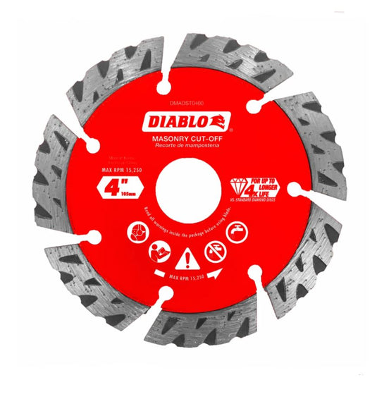 Diablo Diamond Segmented Turbo Cut‑Off Discs for Masonry