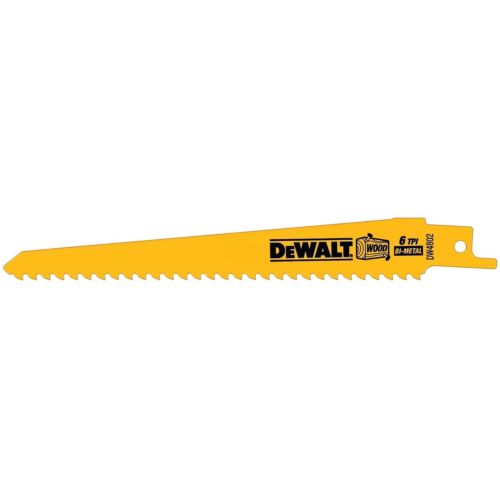 Load image into Gallery viewer, DeWalt 6&quot; x 6TPI Wood Cutting Reciprocating Saw Blades (100 Pack)
