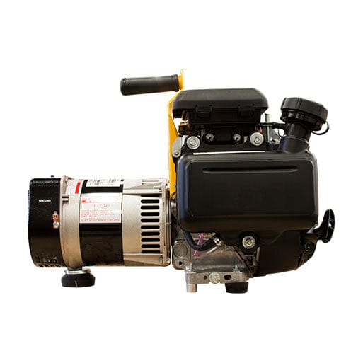 he Winco W3000H typically has a compact, open-frame design with a black metal frame surrounding the engine and generator components. The Honda GX160 engine is usually red with a black fuel tank on top. The control panel includes power outlets, a circuit breaker, and an engine switch, often located on one side. The generator is designed for portability but may not have built-in wheels.