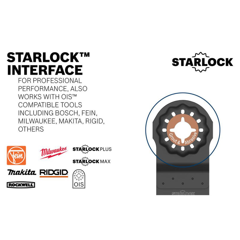 Load image into Gallery viewer, Bosch 3 1/2&quot; Starlock® Oscillating Multi-Tool Carbide Grout &amp; Abrasive
