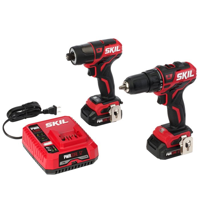 Load image into Gallery viewer, Skil® PWR CORE 12™ Brushless 12V Drill Driver &amp; Impact Driver Kit
