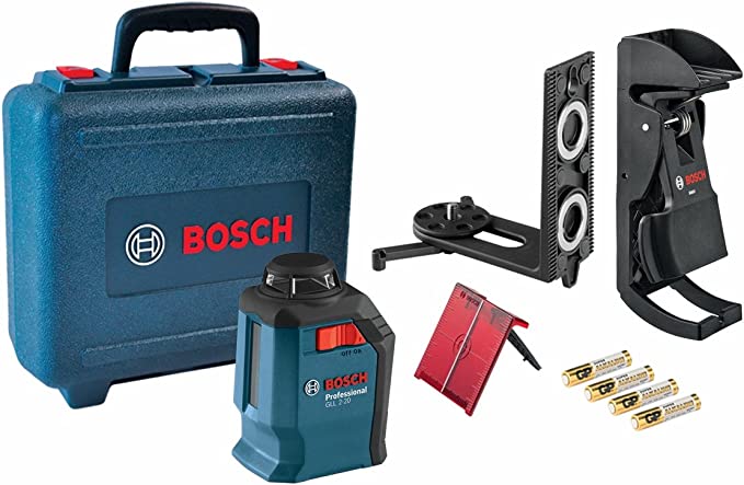 Overview of Bosch Self-Leveling 65' 360 Degree Line and Cross Laser | Reconditioned