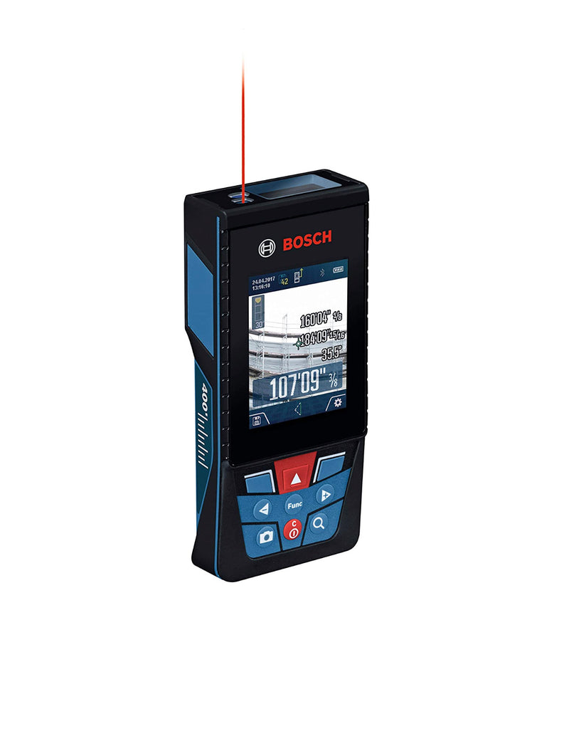 Load image into Gallery viewer, BOSCH GLM400CL Blaze Outdoor Bluetooth Connected, 400 ft Laser Measure with Camera
