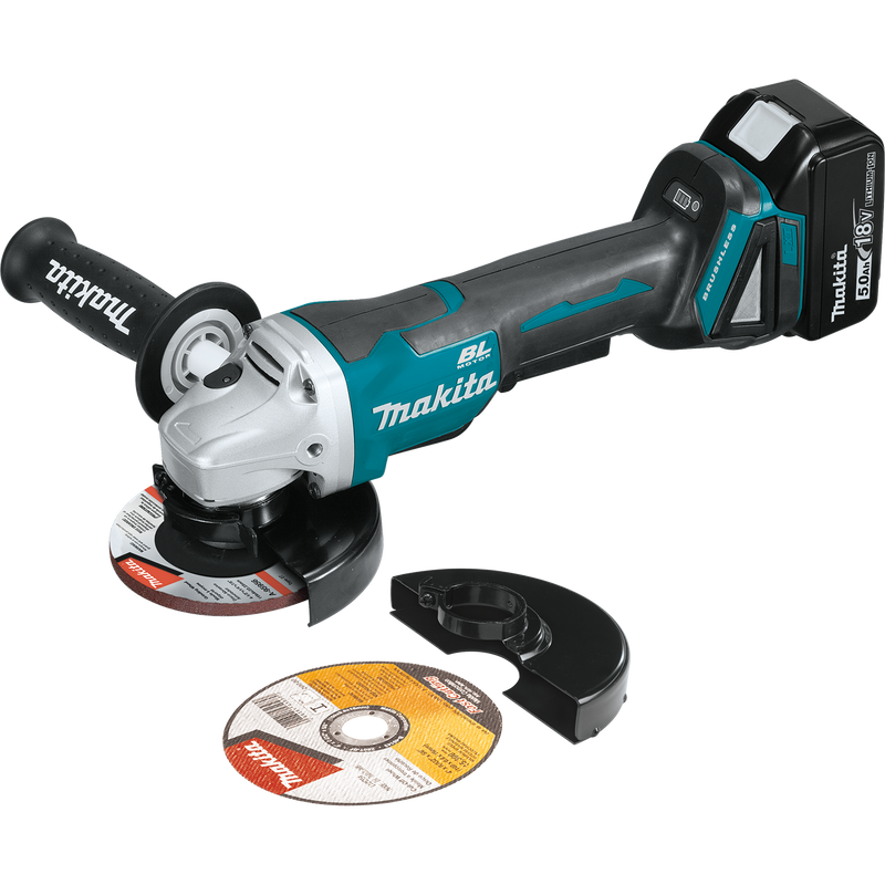 Load image into Gallery viewer, Makita 18V LXT® Brushless Cordless 4‑1/2” / 5&quot; Paddle Switch Cut‑Off/Angle Grinder Kit
